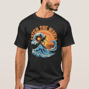 Catch The Waves Vintage Ocean Adventure Tee