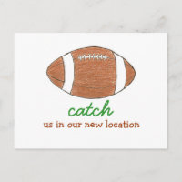 "Catch us in our new location" change of address