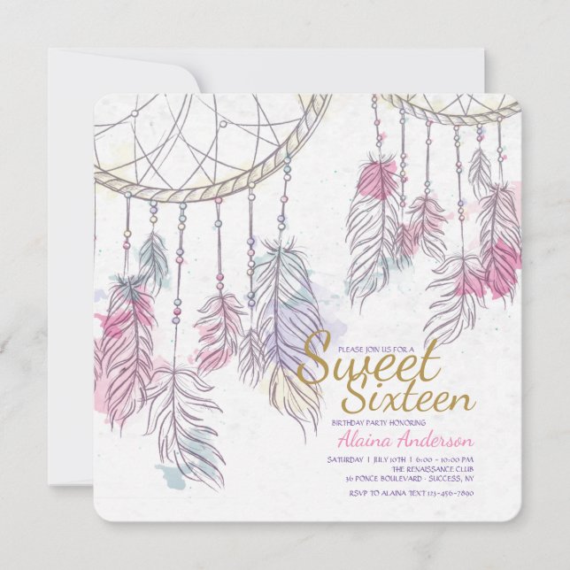 Catch Your Dreams Invitation (Front)