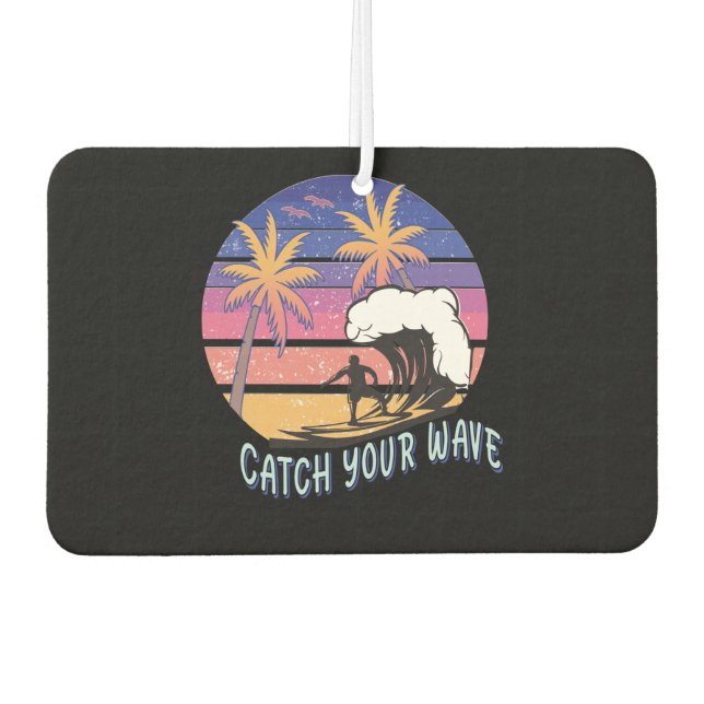Catch Your Wave Car Air Freshener (Front)
