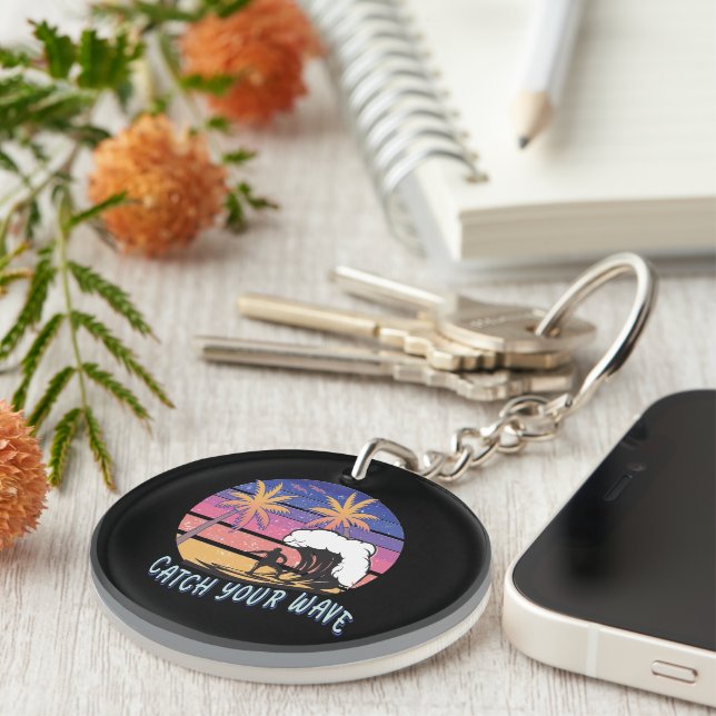 Catch Your Wave Key Ring (Front Right)