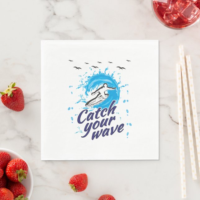 Catch Your Wave Napkin (Insitu)