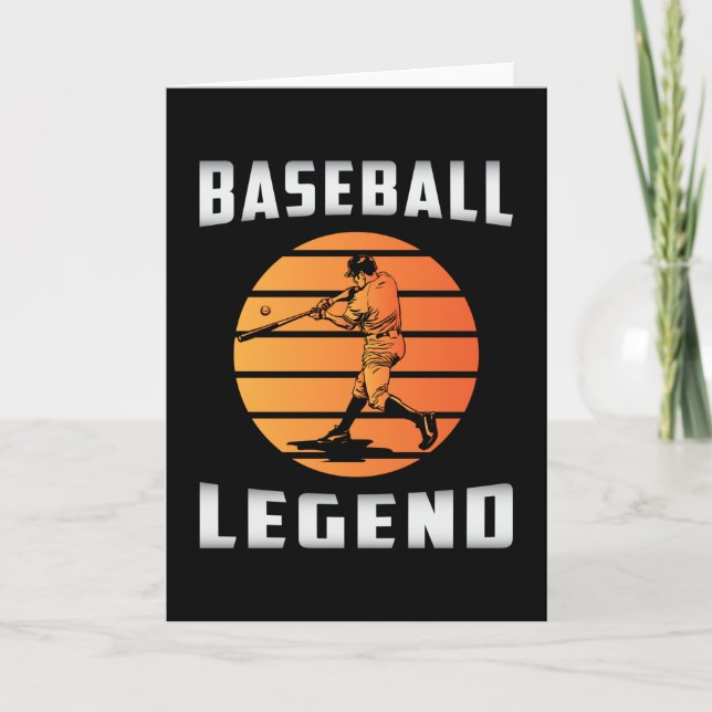 Catcher Baseball Bat Sports Pitcher Funny Gift Card (Front)