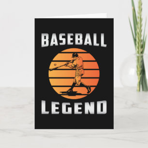 Catcher Baseball Bat Sports Pitcher Funny Gift Card
