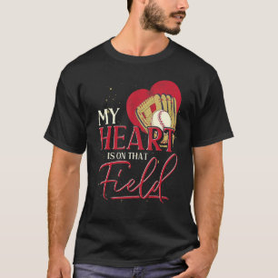 Catcher Baseball Player Heart Baseball  Sport Base T-Shirt