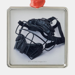 Catcher Mask Metal Tree Decoration