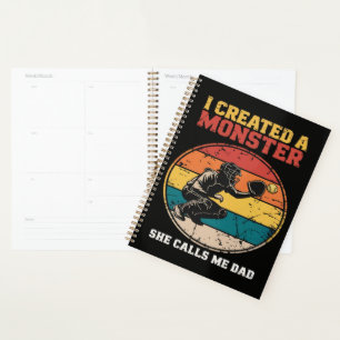 Catcher Softball Dad Father's Day Planner