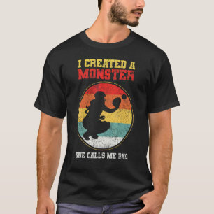 Catcher Softball Dad Father's Day T-Shirt