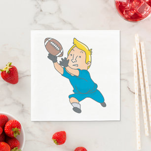 Catching A Football Napkin