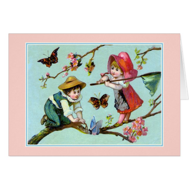 Catching Butterflies - Victorian Children (Front Horizontal)