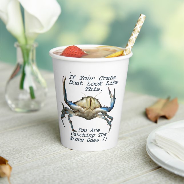 Catching Crabs, Funny Paper Party Cups (Insitu)
