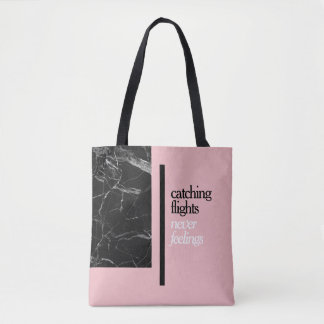 Catching Flights Pink Tote