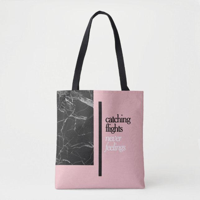 Catching Flights Pink Tote (Front)