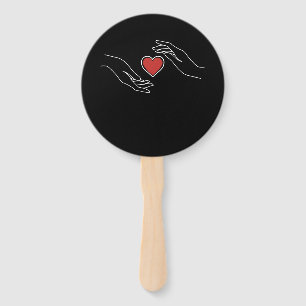 Catching Heart Hand Fan
