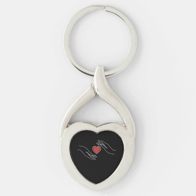 Catching Heart Key Ring (Front)