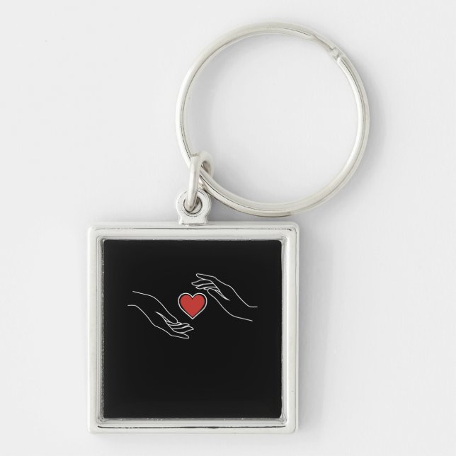 Catching Heart Key Ring (Front)