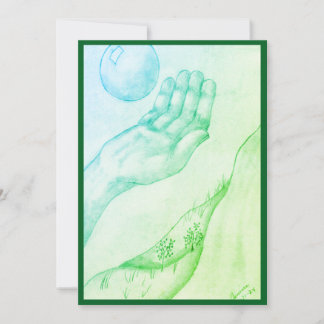 Catching or tossing? - Green flat  Invitation