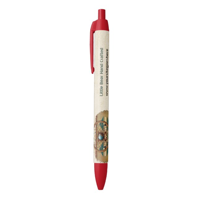 Catching Spirit Native American Black Ink Pen (Top (Vertical))