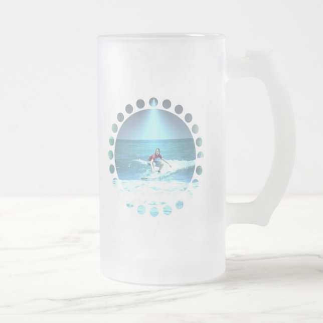 Catching the Surf Beer Mug (Right)
