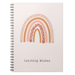 Catching Wishes Boho Rainbow Notebook 