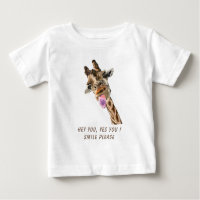 Catchy Giraffe Baby T-Shirt