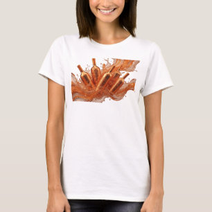 Catchy Orange ABSTRACT ART Graphic Tee