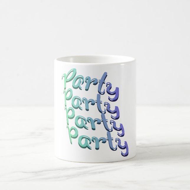 Catchy party and coffee morning mug (Center)