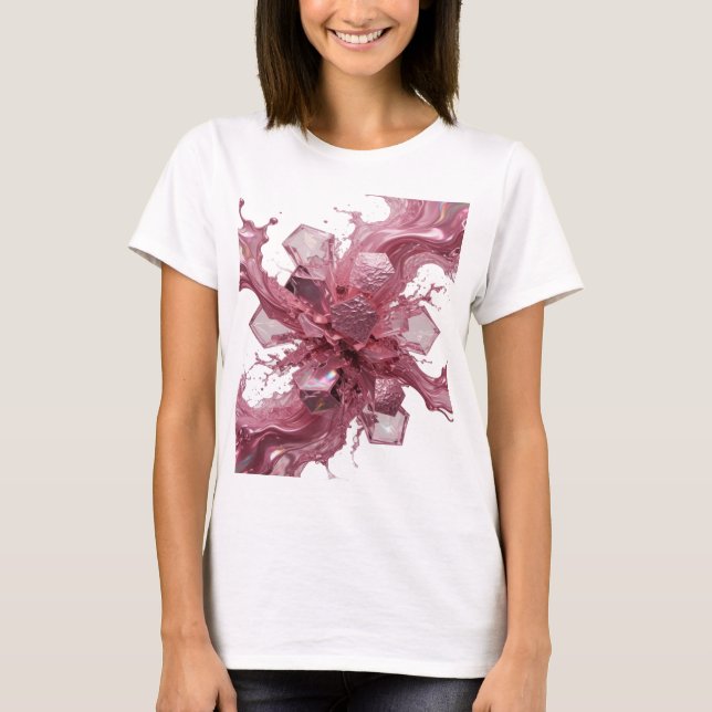 Catchy Pink CRYSTAL FUSION Quote Shirt (Front)
