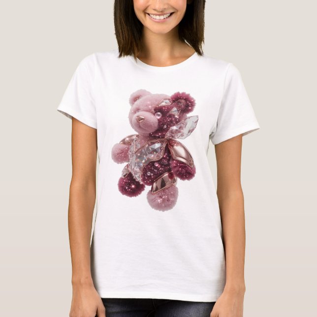 Catchy Silver ABSTRACT ART Abstract Design T-Shirt (Front)