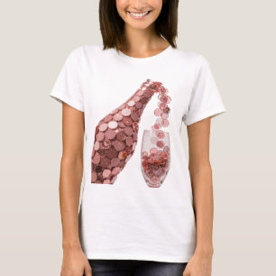Catchy Silver ABSTRACT ART Modern Design T-Shirt