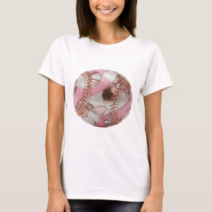 Catchy Silver BASEBALL BALL Slogan Design T-Shirt