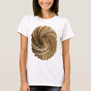 Catchy Silver GOLDEN SPIRAL Quote Design T-Shirt