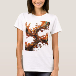 Catchy Silver ORANGE JUICE SPLASH Graphic Tee