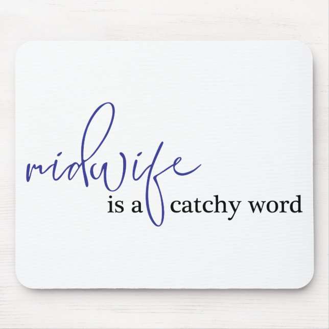 Catchy WOrd Mouse Mat (Front)