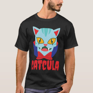 Catcula Cat Vampire Dracula Vampirina Halloween Co T-Shirt