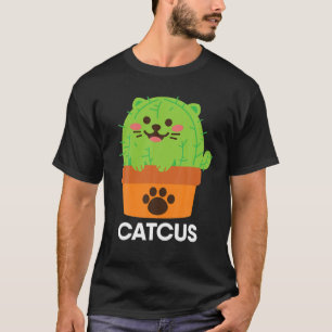 Catcus Cactus Cat Cute Funny Cat Mum Halloween Cos T-Shirt