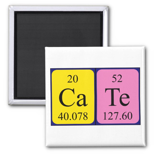 Cate periodic table name magnet (Front)