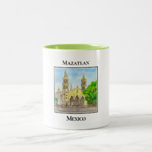 Catedral Basilica de la Inmaculada Concepcion Two-Tone Coffee Mug