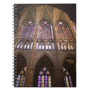 Catedral de Leon, interior stained glass windows 2 Notebook