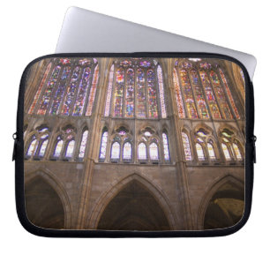 Catedral de Leon, interior stained glass windows Laptop Sleeve
