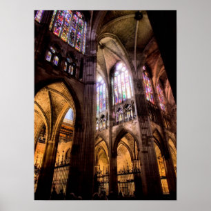 Catedral de Santa Maria de Regla de Leon Poster