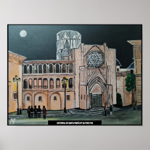 Catedral de Santa María Painting by Alfred Fox Poster
