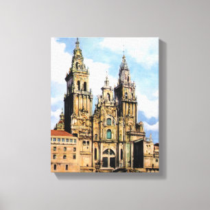 Catedral de Santiago de Compostela (A Coruña) Canvas Print