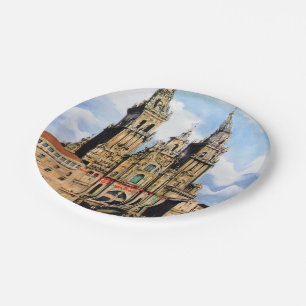 Catedral de Santiago de Compostela (A Coruña) Paper Plate