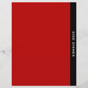 Category Divider   Side Dishes   Red Black & White