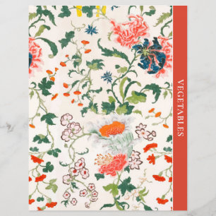 Category Divider Vegetables Stylish Floral