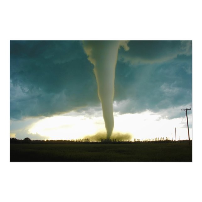 Category F5 Tornado Approaching Elie Manitoba Photo Print (Front)
