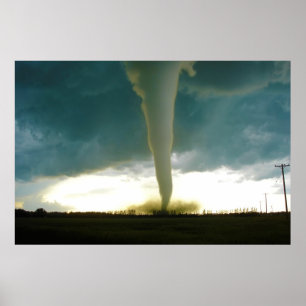 Category F5 Tornado Approaching Elie Manitoba Poster