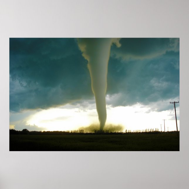 Category F5 Tornado Approaching Elie Manitoba Poster (Front)