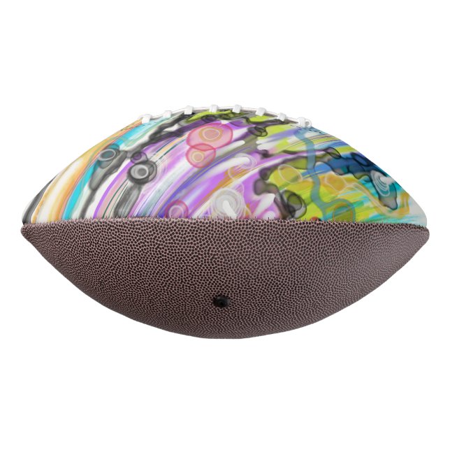 CATEGORY FIVES SWIRLING ABSTRACT ART DESIGN AMERICAN FOOTBALL (Rotated 270)